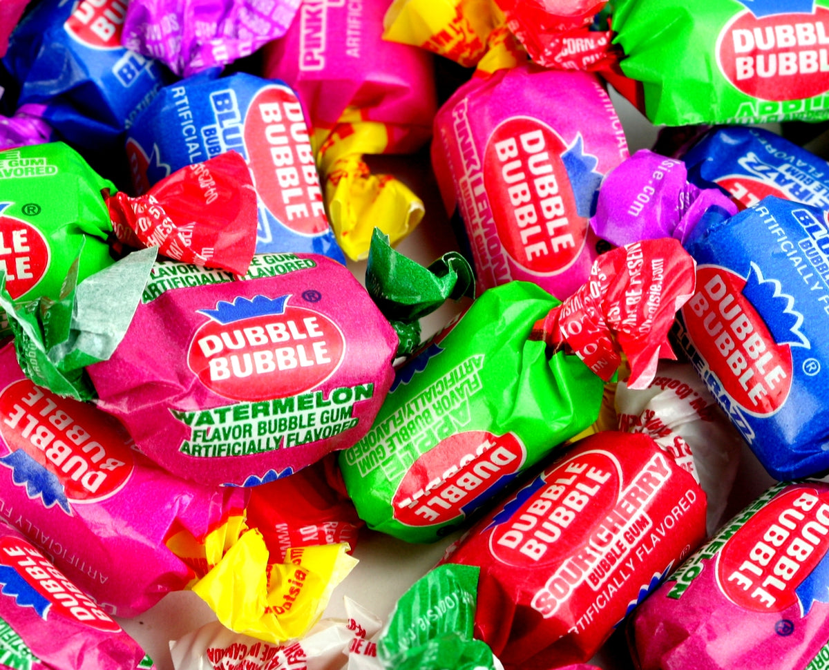 Dubble Bubble Gum – 4 Flavor Mix | Individually Wrapped | Bulk Bubble Gum – Choose Your Size
